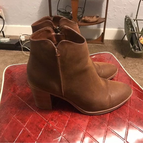 Brown Leather Ankle Boots - Picture 3 of 6